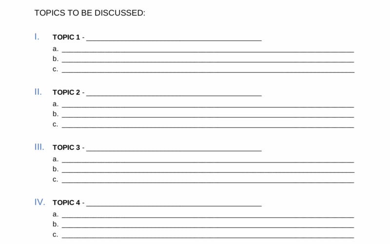 Free Meeting Agenda Templates 20 PDF Word EForms