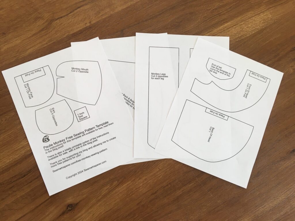 free printable sewing templates