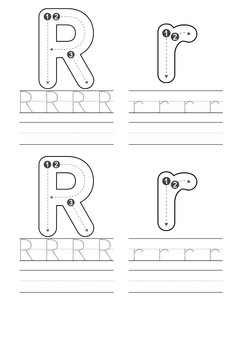 Free Preschool Letter R Worksheets Printable PDF Free Preschool Letter R Worksheets Printable PDF