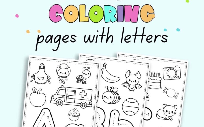 Free Printable Alphabet Coloring Pages A Z The Artisan Life