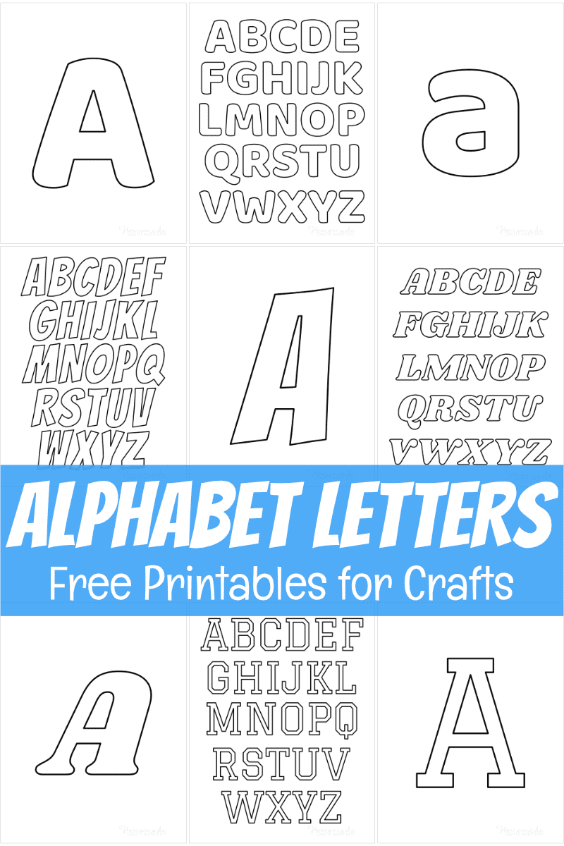 Free Printable Alphabet Letters For Crafts Free Printable Alphabet Letters For Crafts