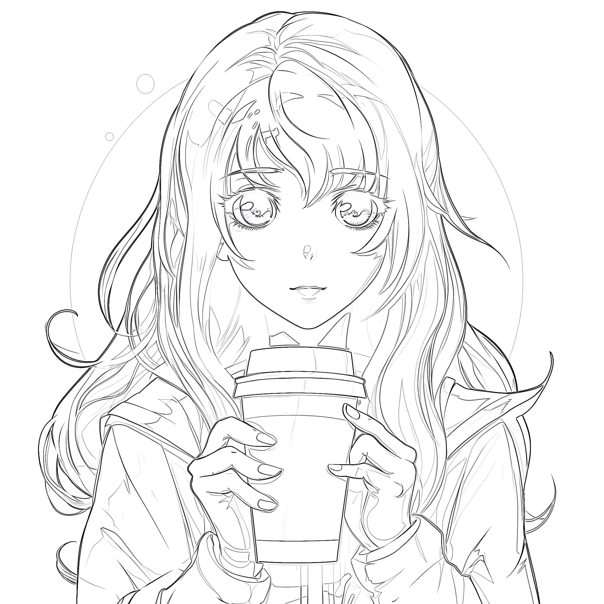 printable anime coloring sheets