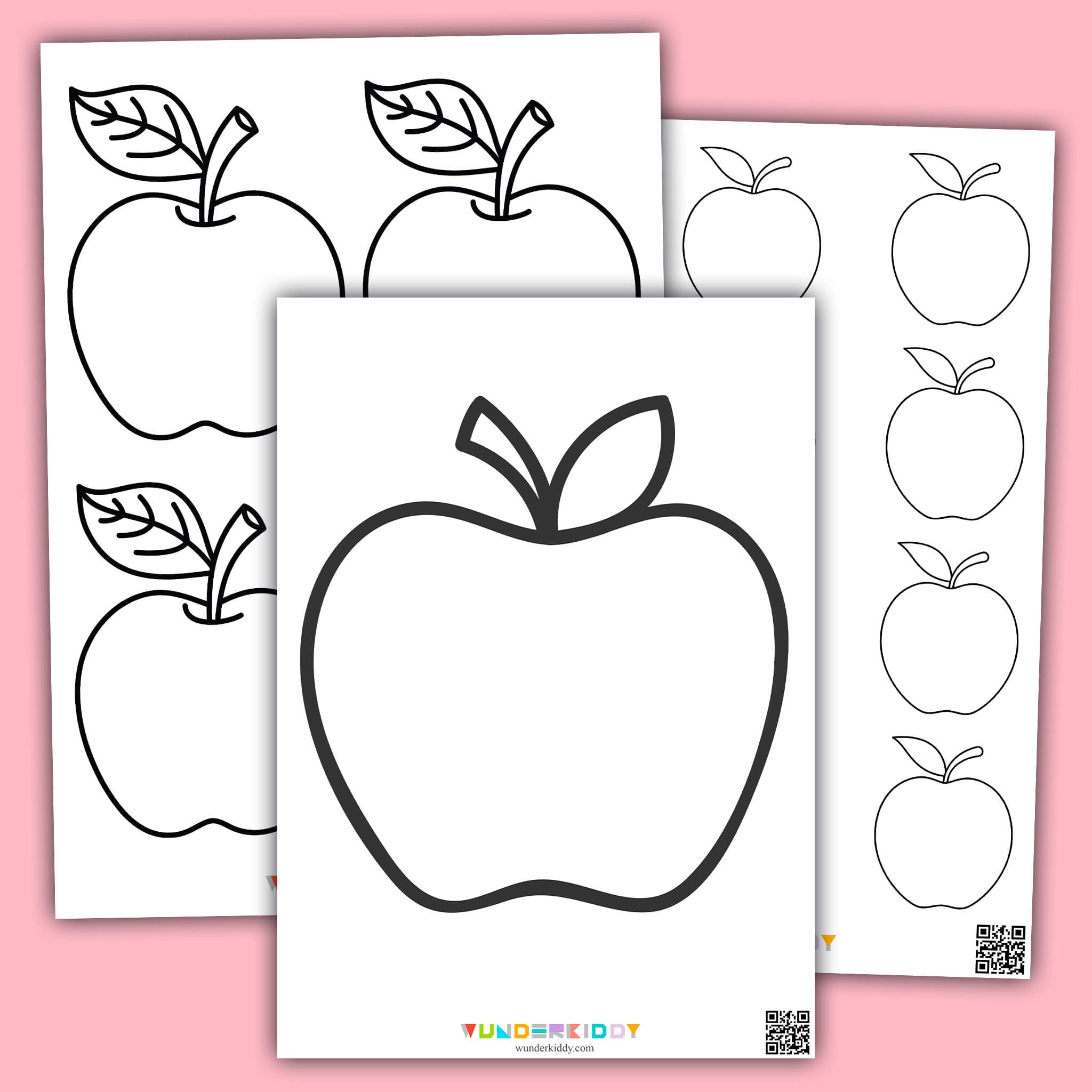 Free Printable Apple Template And Coloring Pages For Kids Free Printable Apple Template And Coloring Pages For Kids