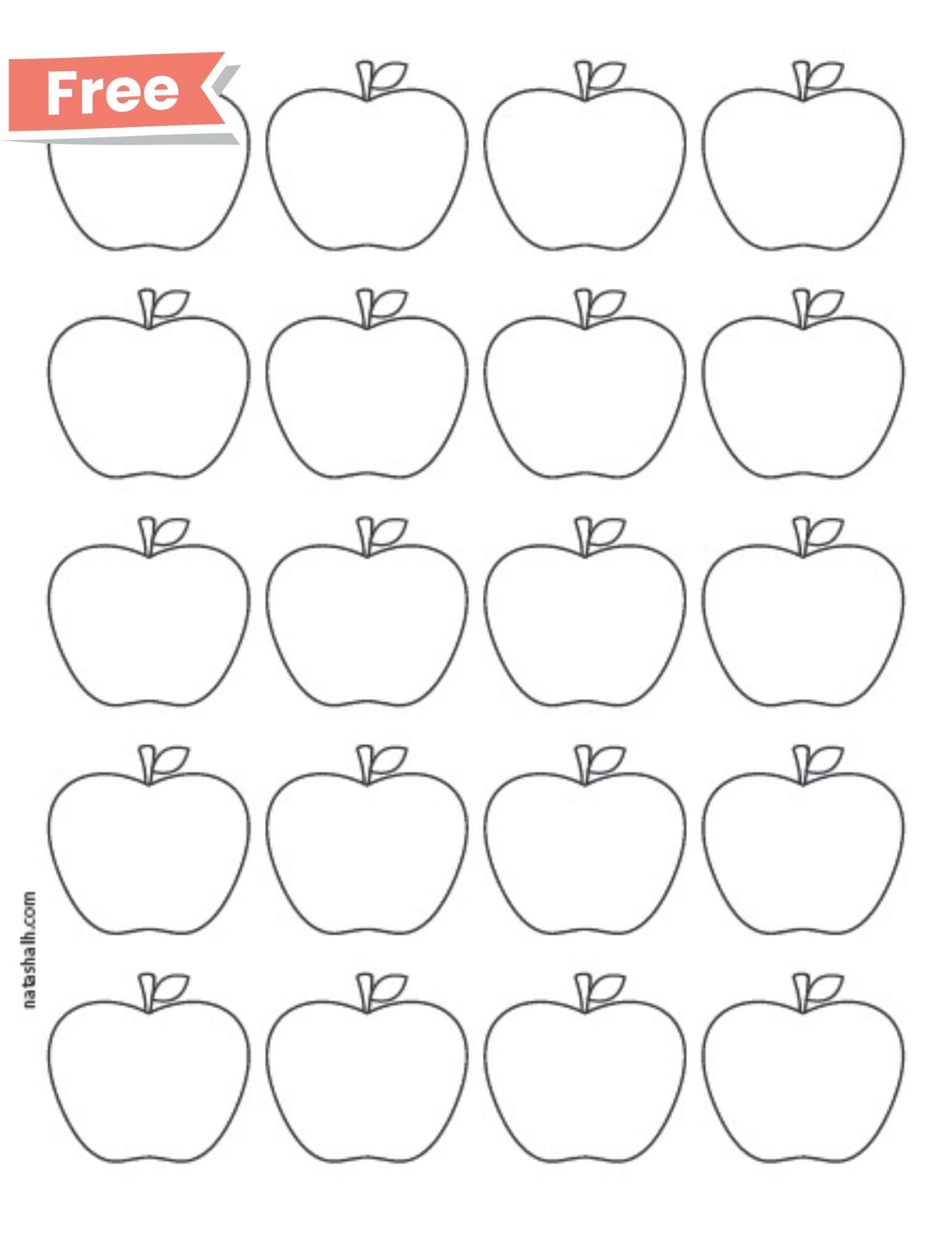 apple template printable apple template printable