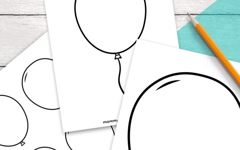 Free Printable Balloon Templates Different Sizes