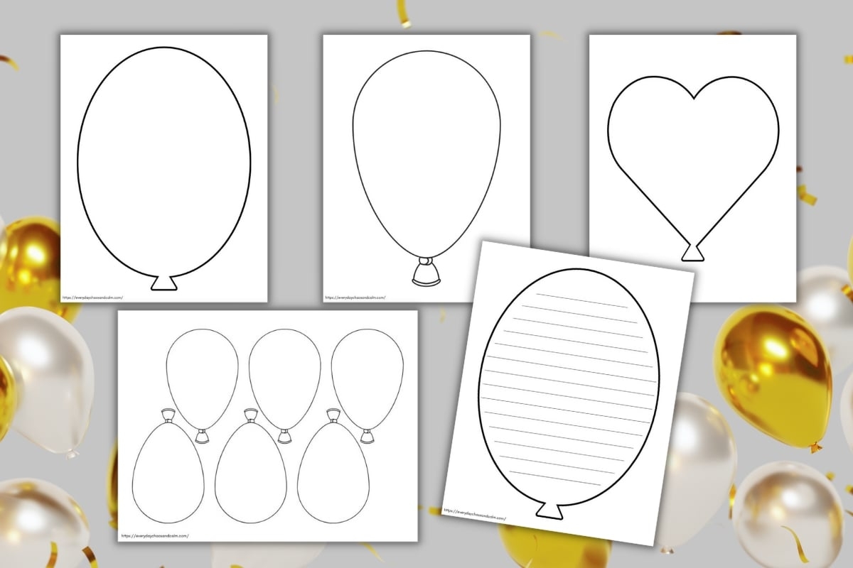 printable balloon template