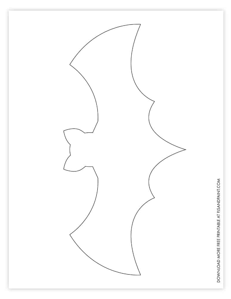 printable bat template