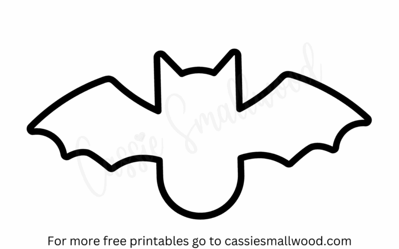 Free Printable Bat Templates Small Medium And Large Cassie Smallwood