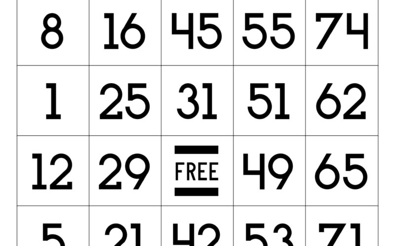 Free Printable Bingo Cards Paper Trail Design