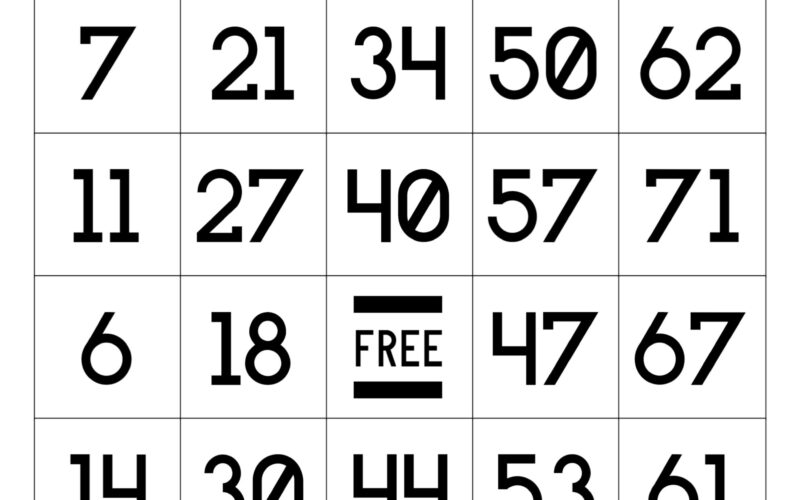 Free Printable Bingo Cards Paper Trail Design