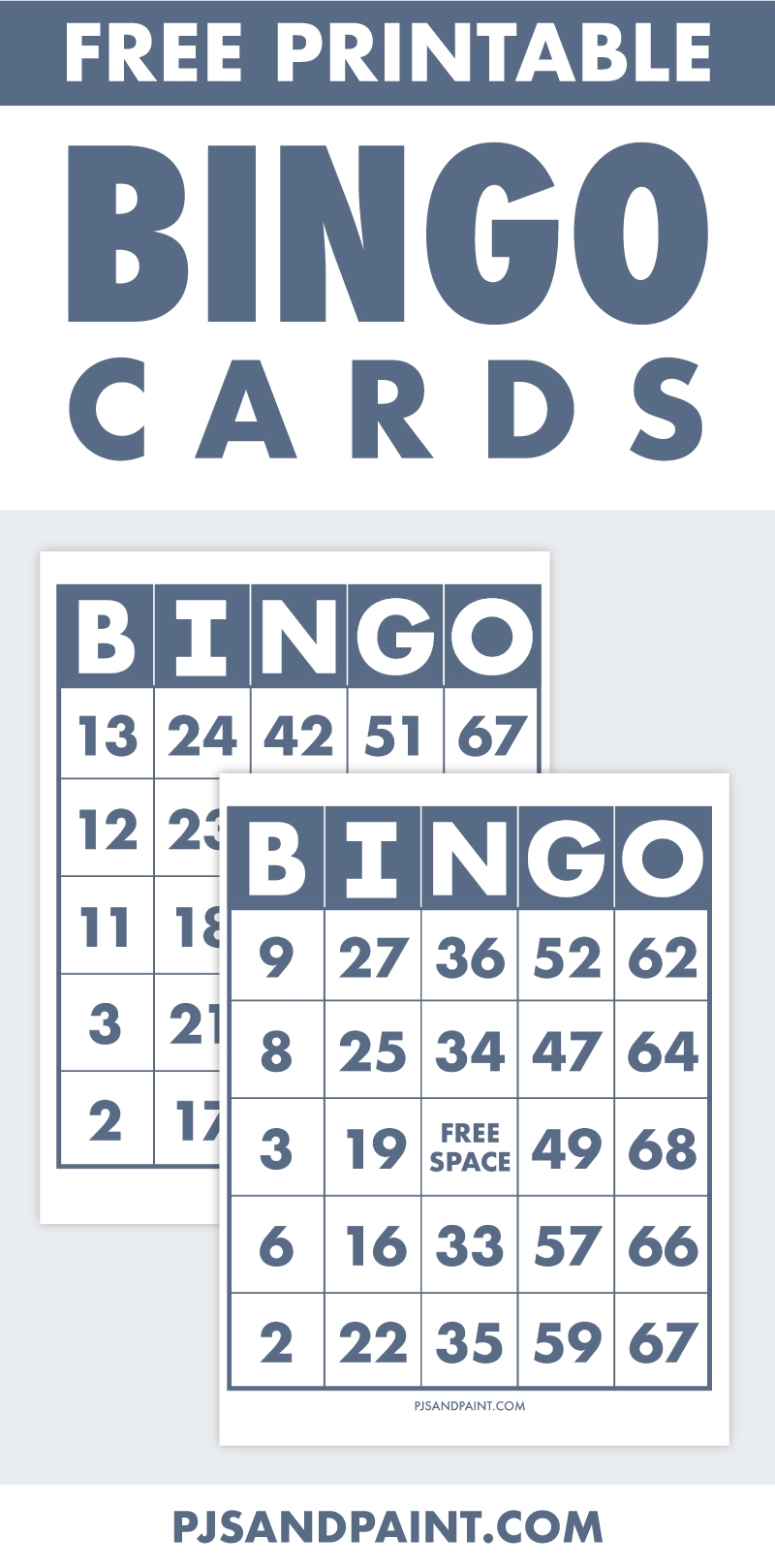 bingo templates free printable