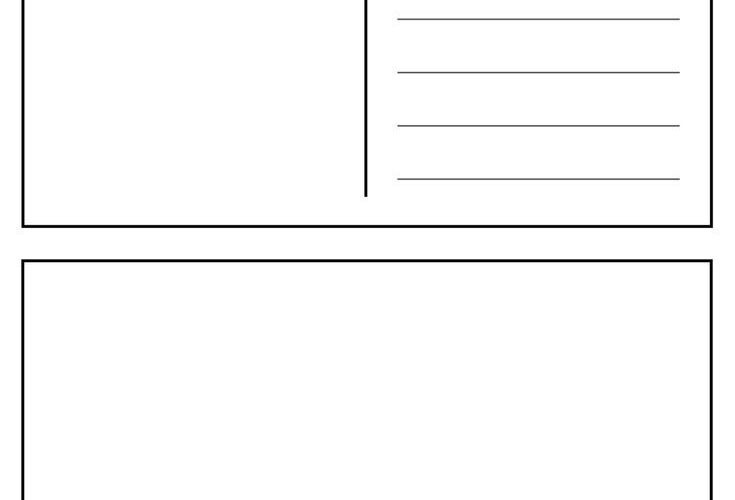 Free Printable Blank Postcard Template PDF