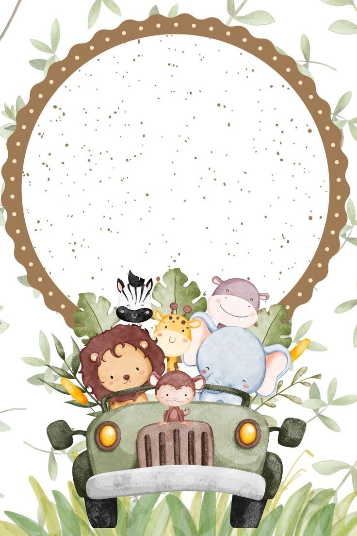 Free Printable Blank Safari Invitation Template PDF Included 