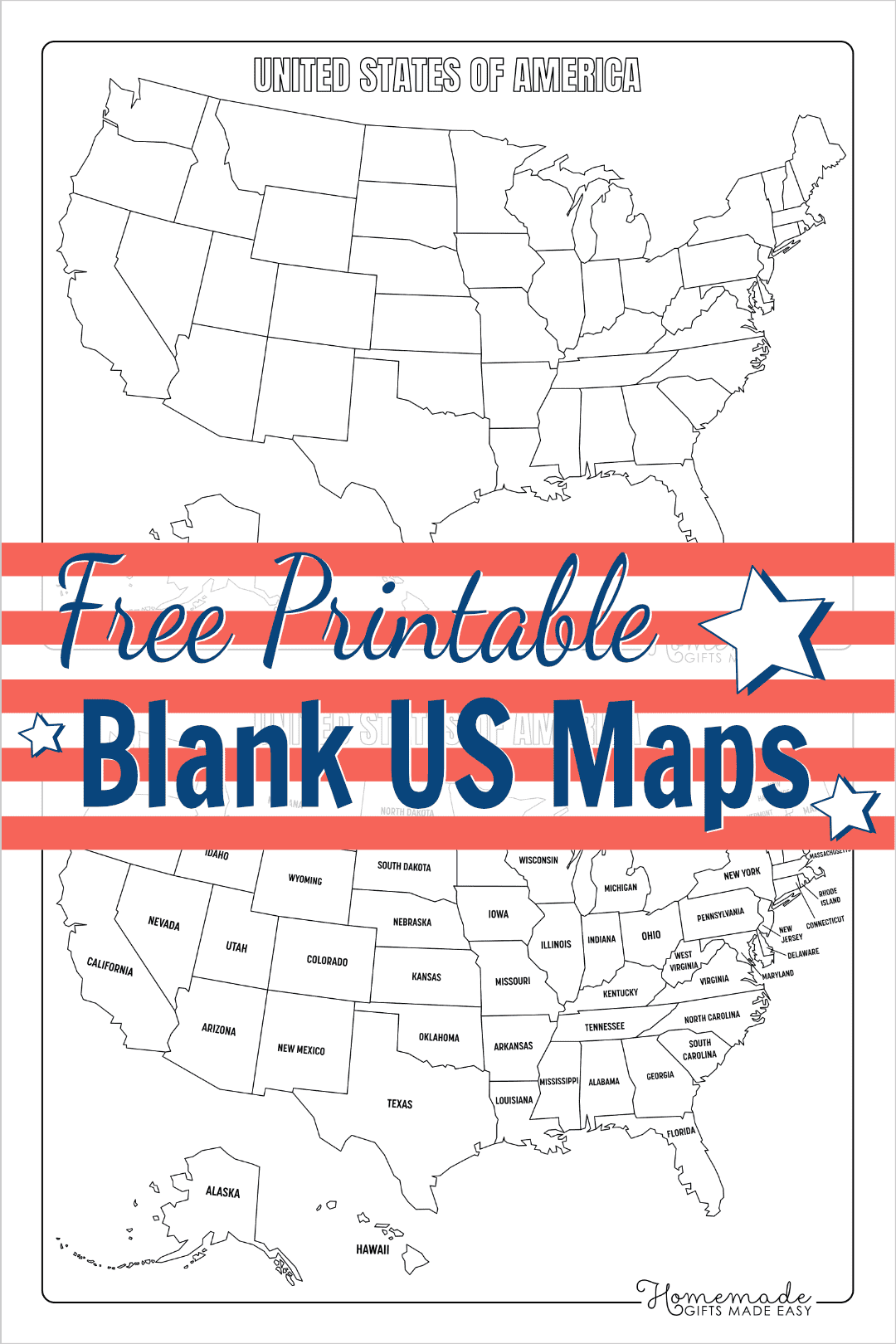 free printable 50 states worksheets