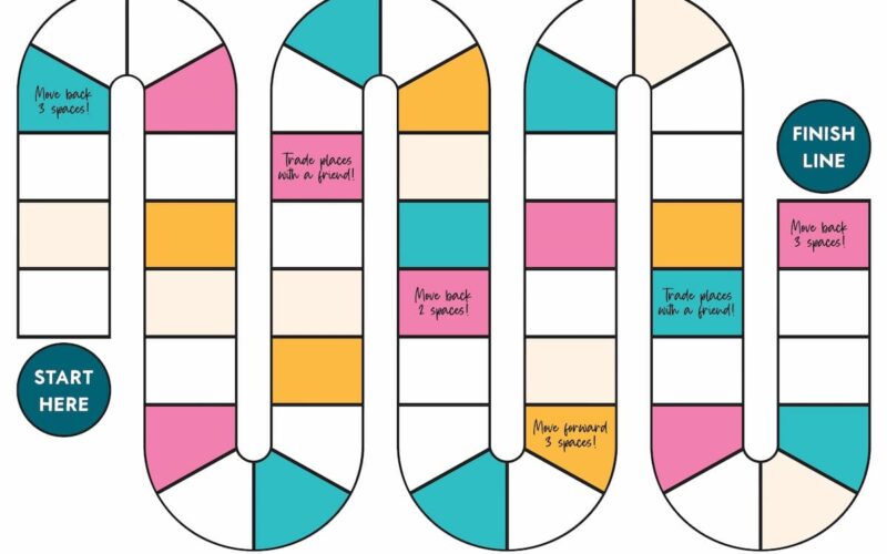 Free Printable Board Game Template Favorite Printables