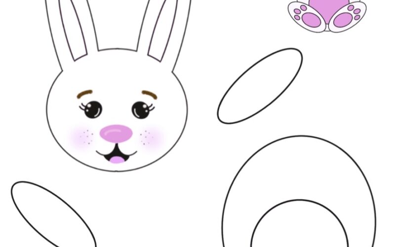 Free Printable Build A Bunny Craft For Kids