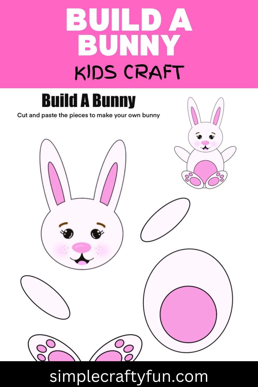 Free Printable Build A Bunny Craft For Kids Free Printable Build A Bunny Craft For Kids
