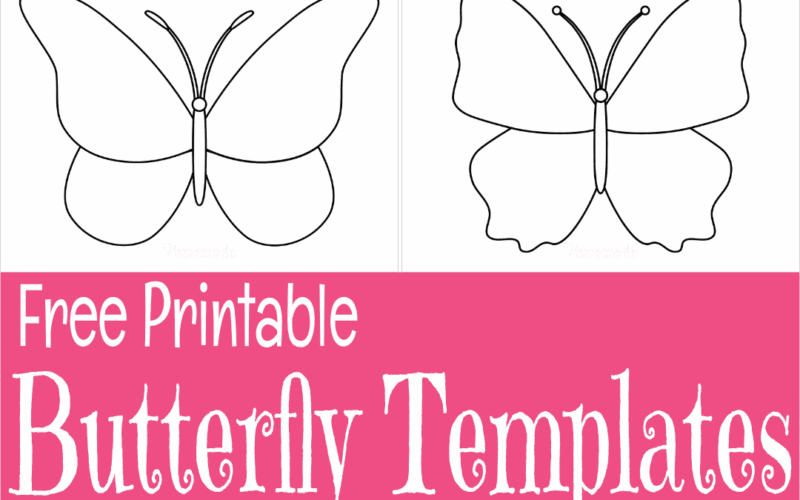 Free Printable Butterfly Templates Outlines