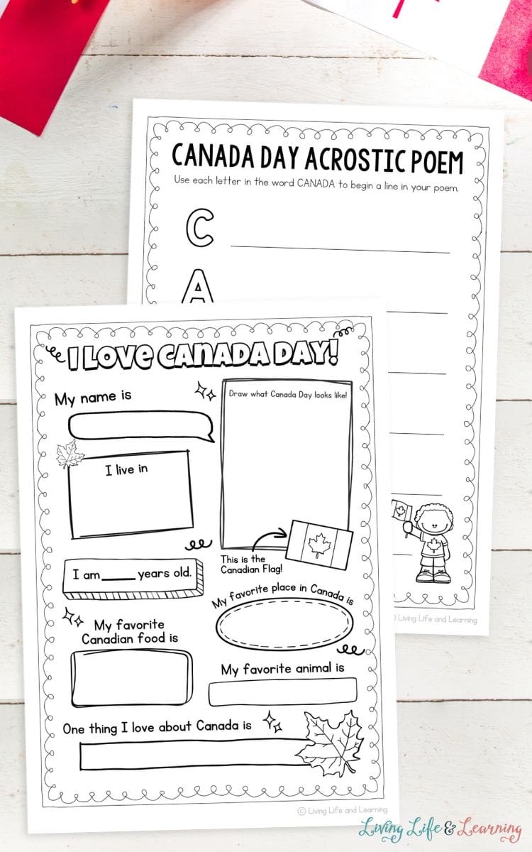 free printable canada worksheets