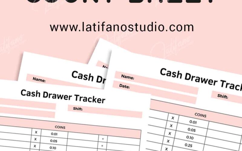 Free Printable Cash Drawer Count Sheet Pdf Free Download