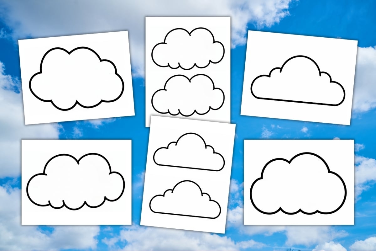 Free Printable Cloud Template For Crafts Free Printable Cloud Template For Crafts