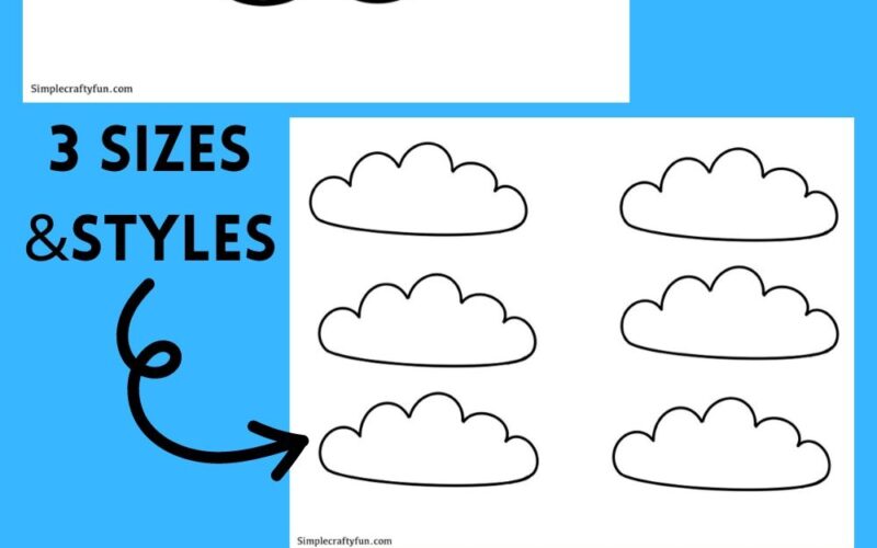 Free Printable Cloud Template Shapes