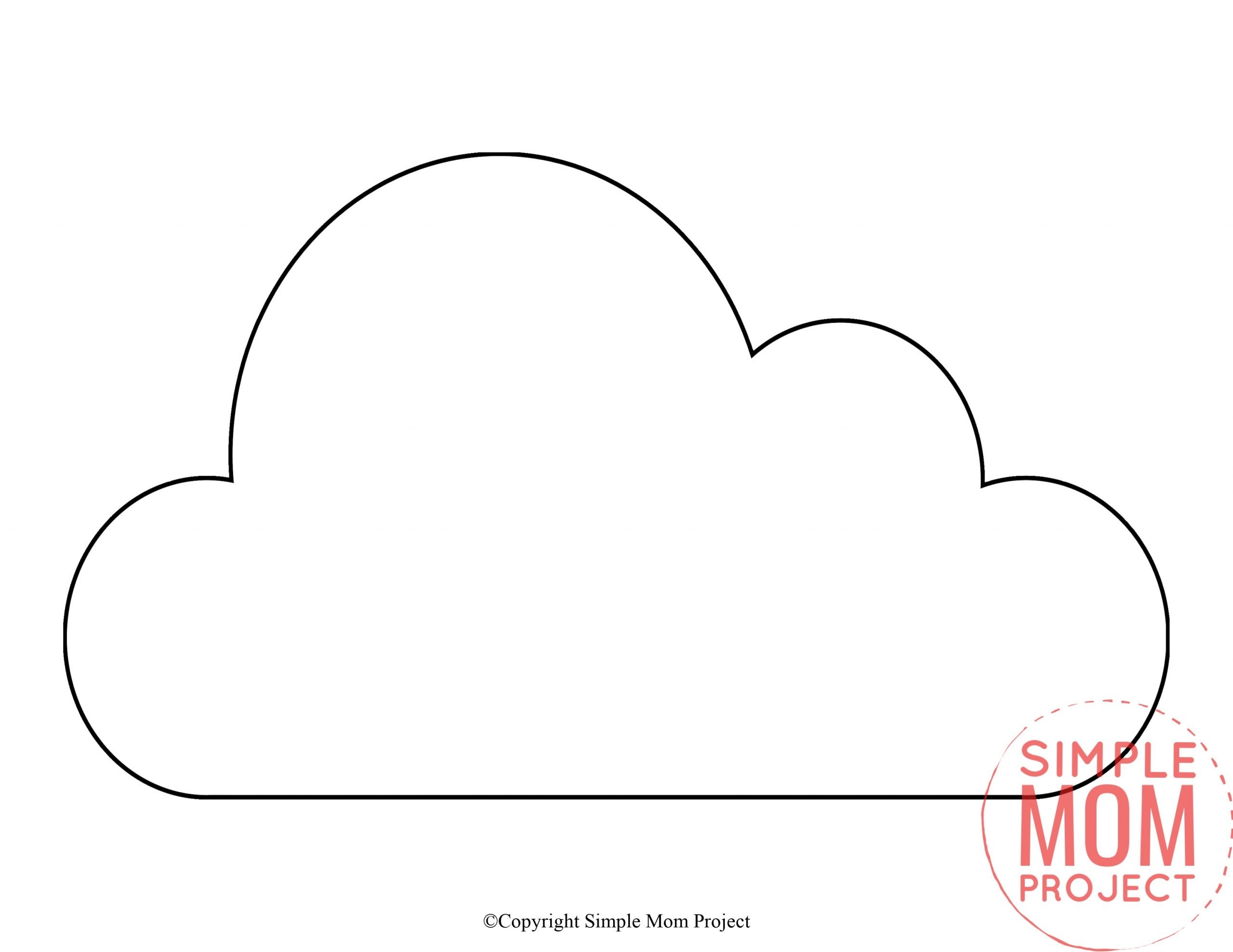 cloud template printable cloud template printable