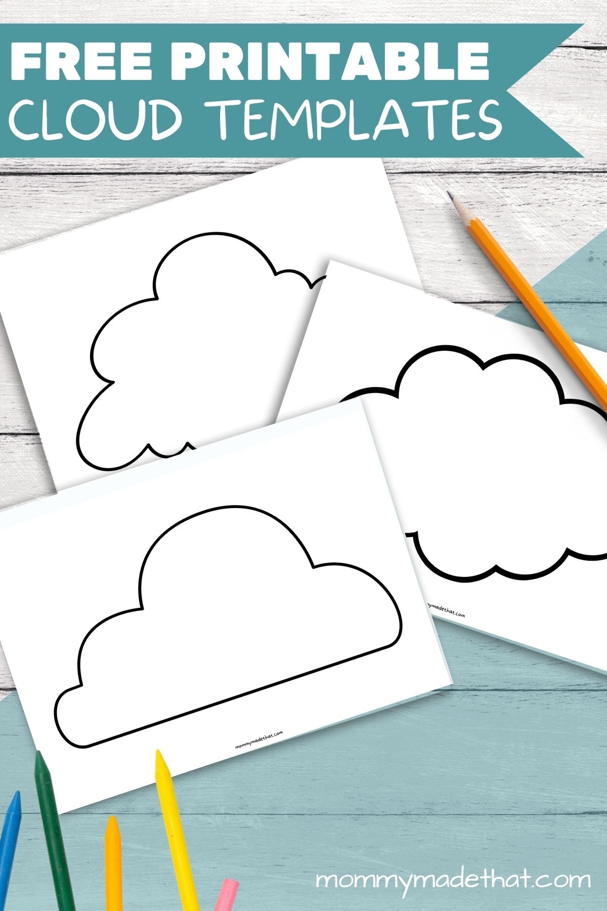 Free Printable Cloud Templates For Fun Spring Crafts Free Printable Cloud Templates For Fun Spring Crafts