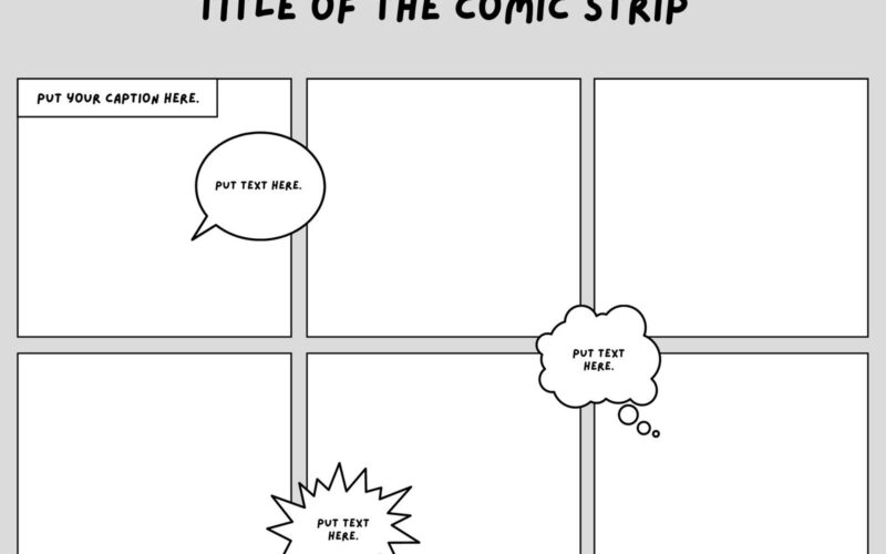 Free Printable Comic Strip Templates You Can Customize Canva