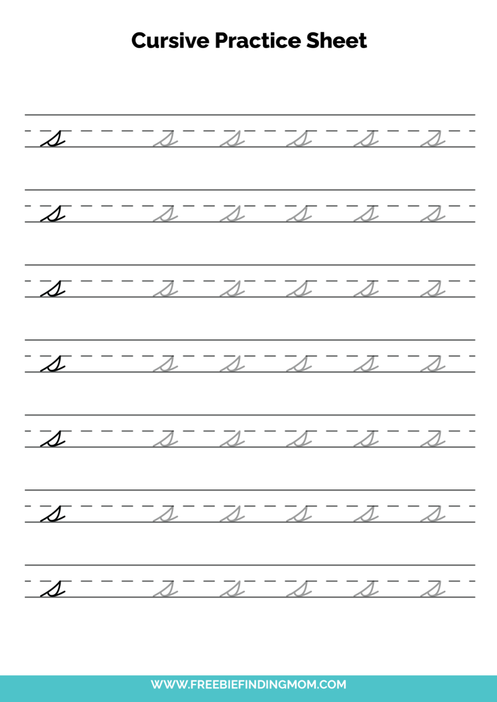 printable free cursive writing worksheets