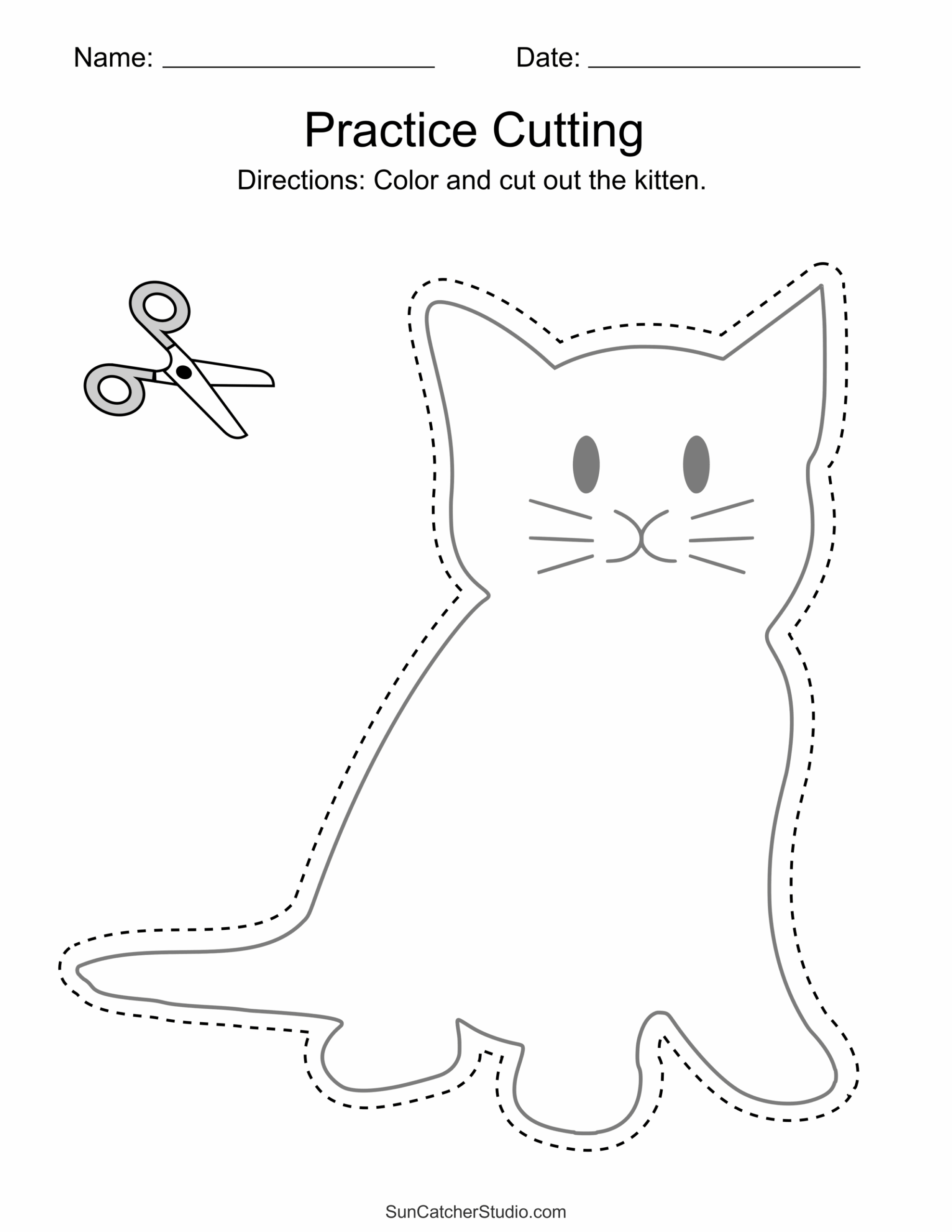 Free Printable Cutting Worksheets For Preschoolers Free Printables Monograms Design Tools Patterns DIY Projects