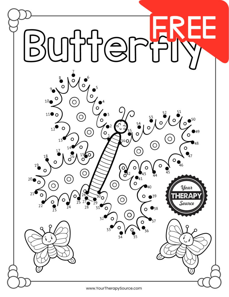 Free Printable Dot To Dot Puzzles Your Therapy Source