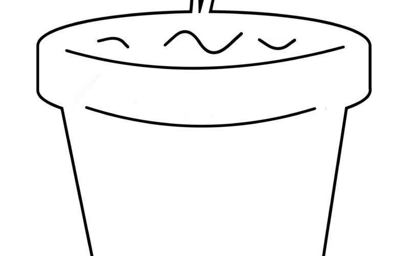 Free Printable Flower Pot Template Simple Mom Project