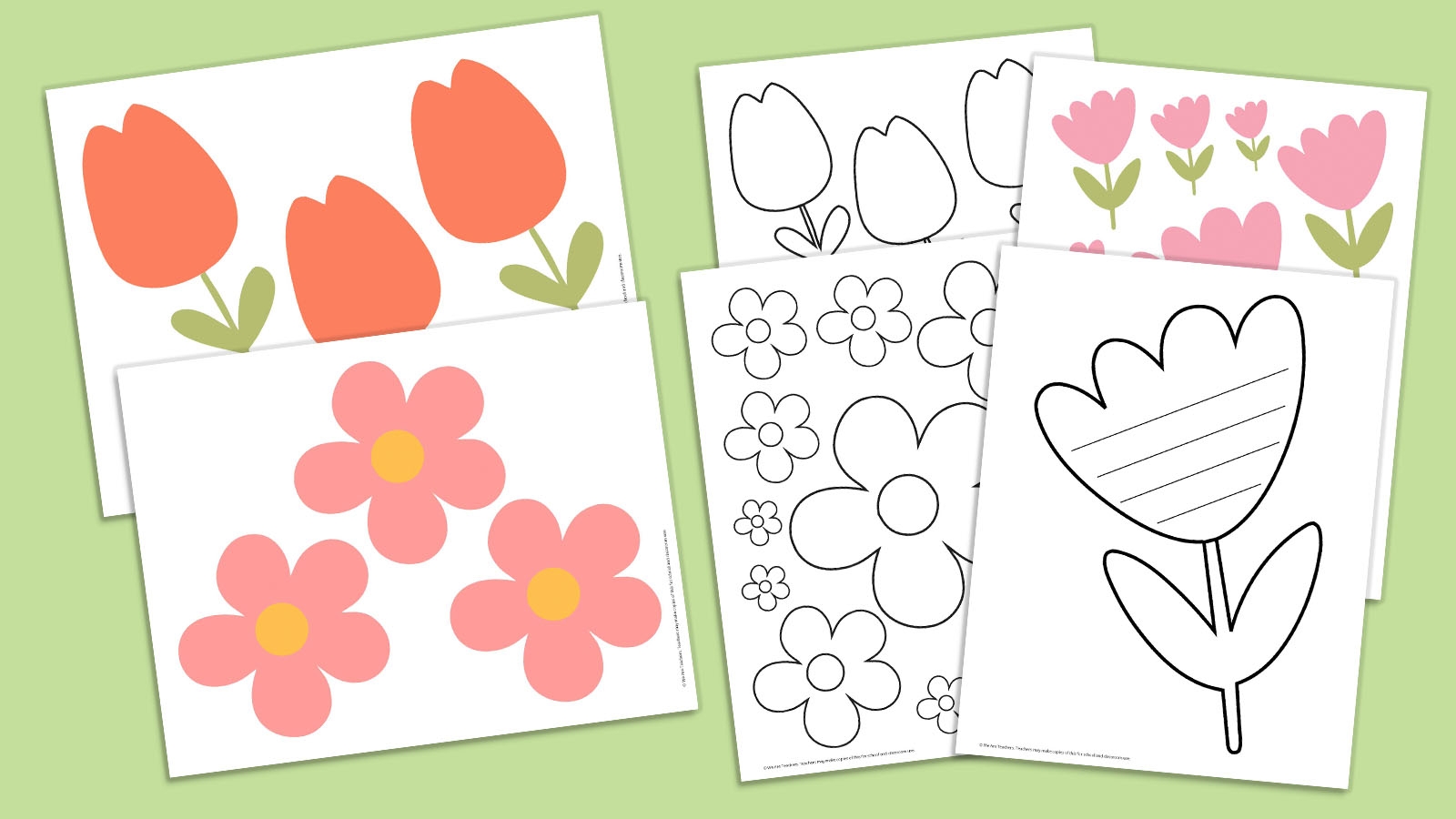 Free Printable Flower Template Free Printable Flower Template