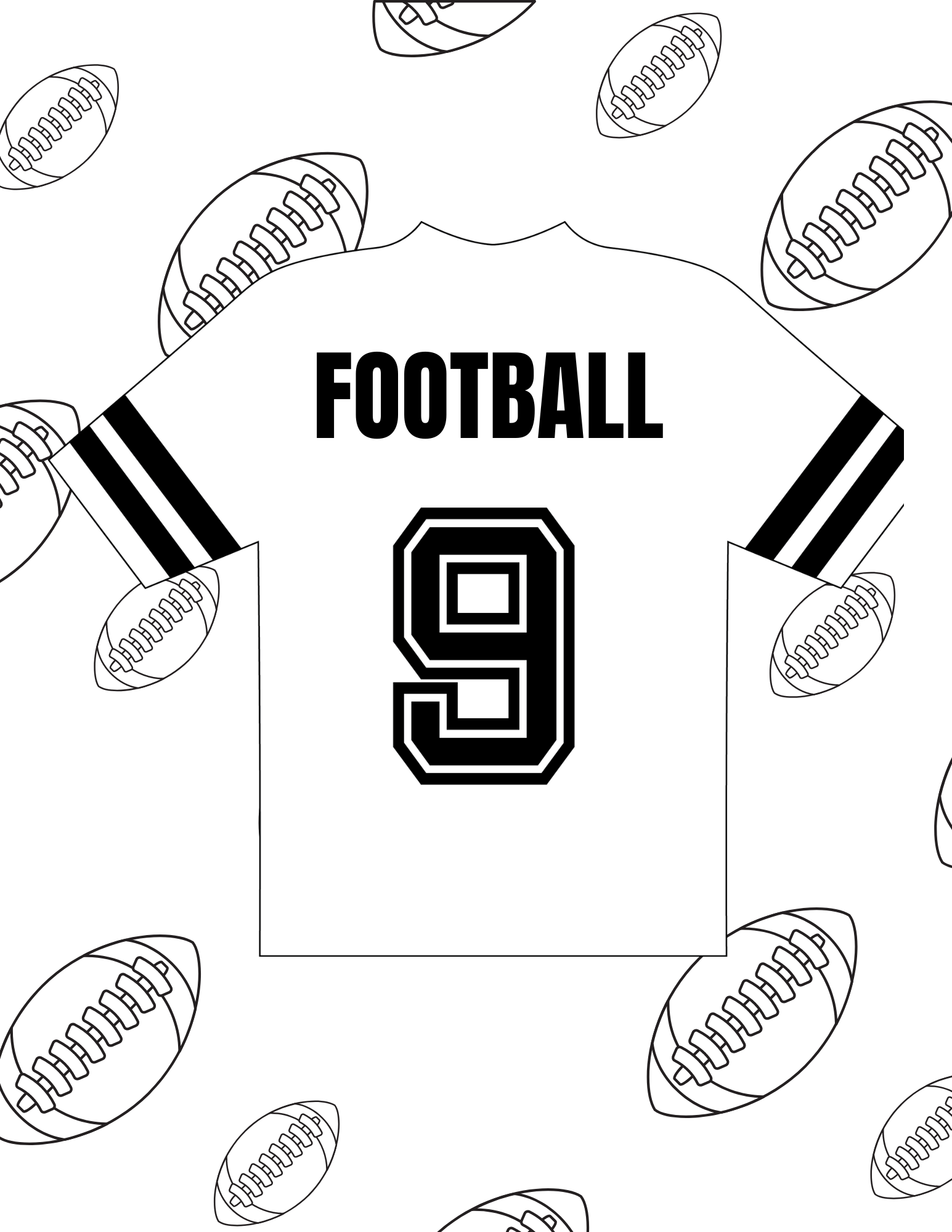 football coloring sheets printable