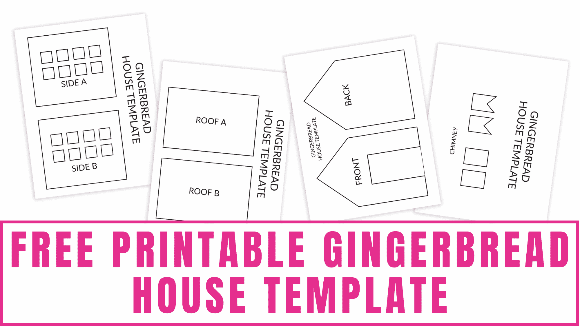 Free Printable Gingerbread House Template Free Printable Gingerbread House Template
