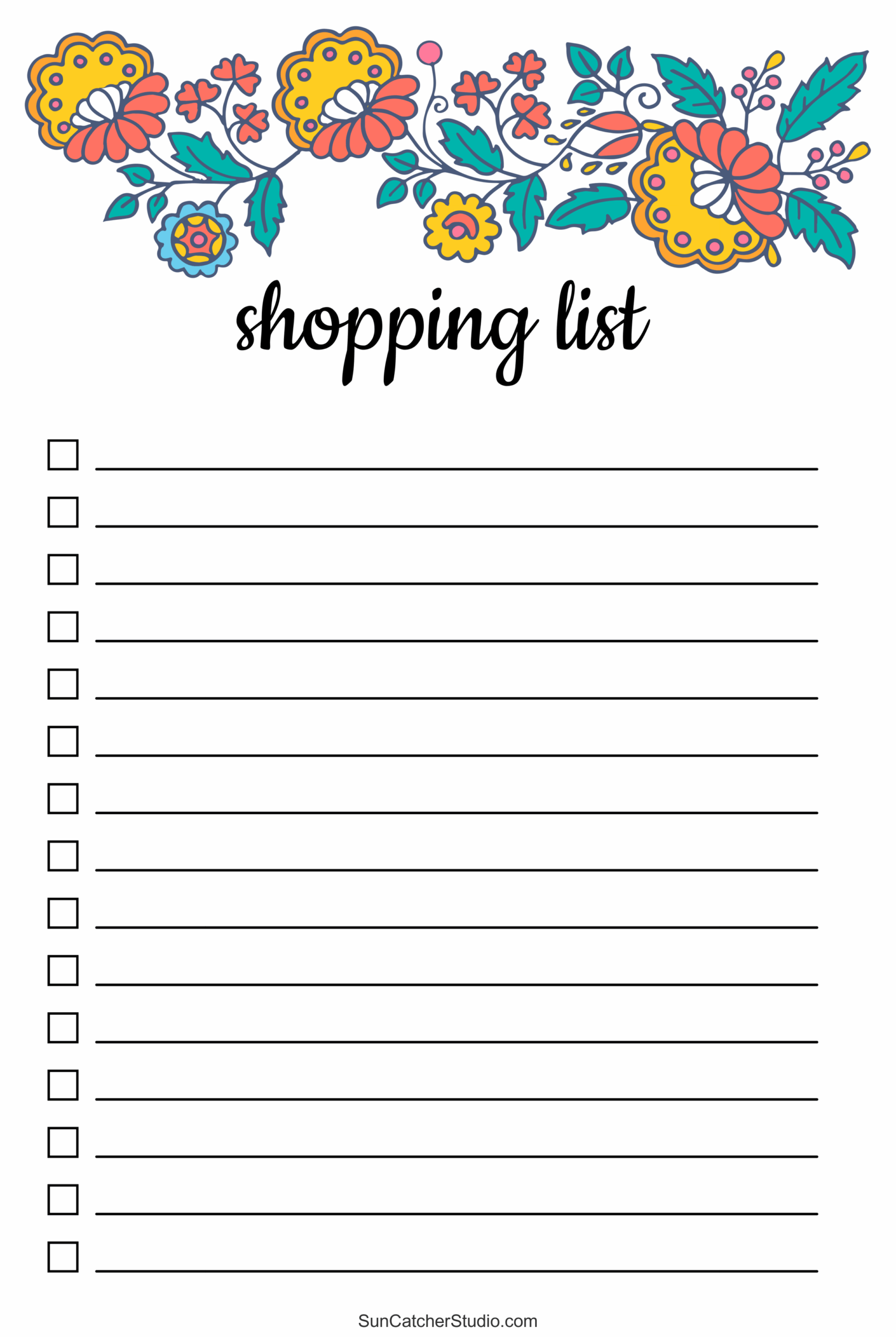 shopping list template free printable shopping list template free printable