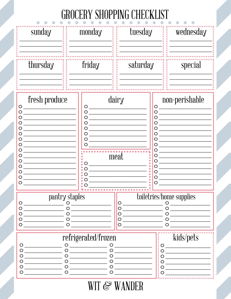 free printable grocery list template free printable grocery list template