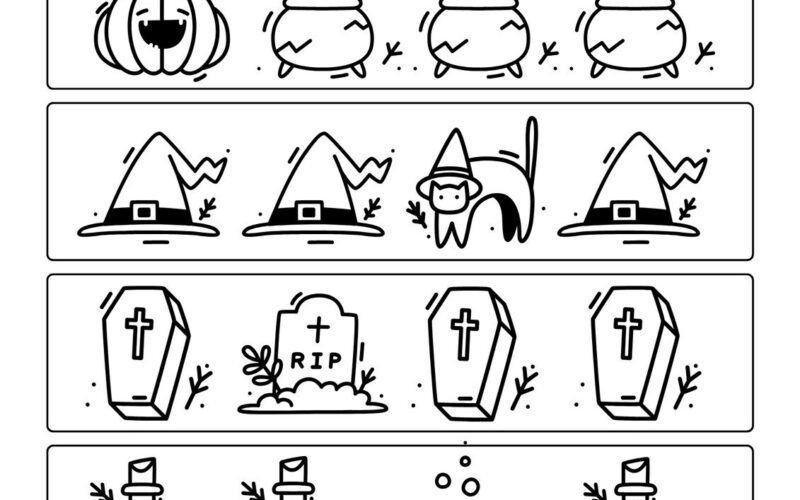 Free Printable Halloween Worksheet Templates To Edit Canva