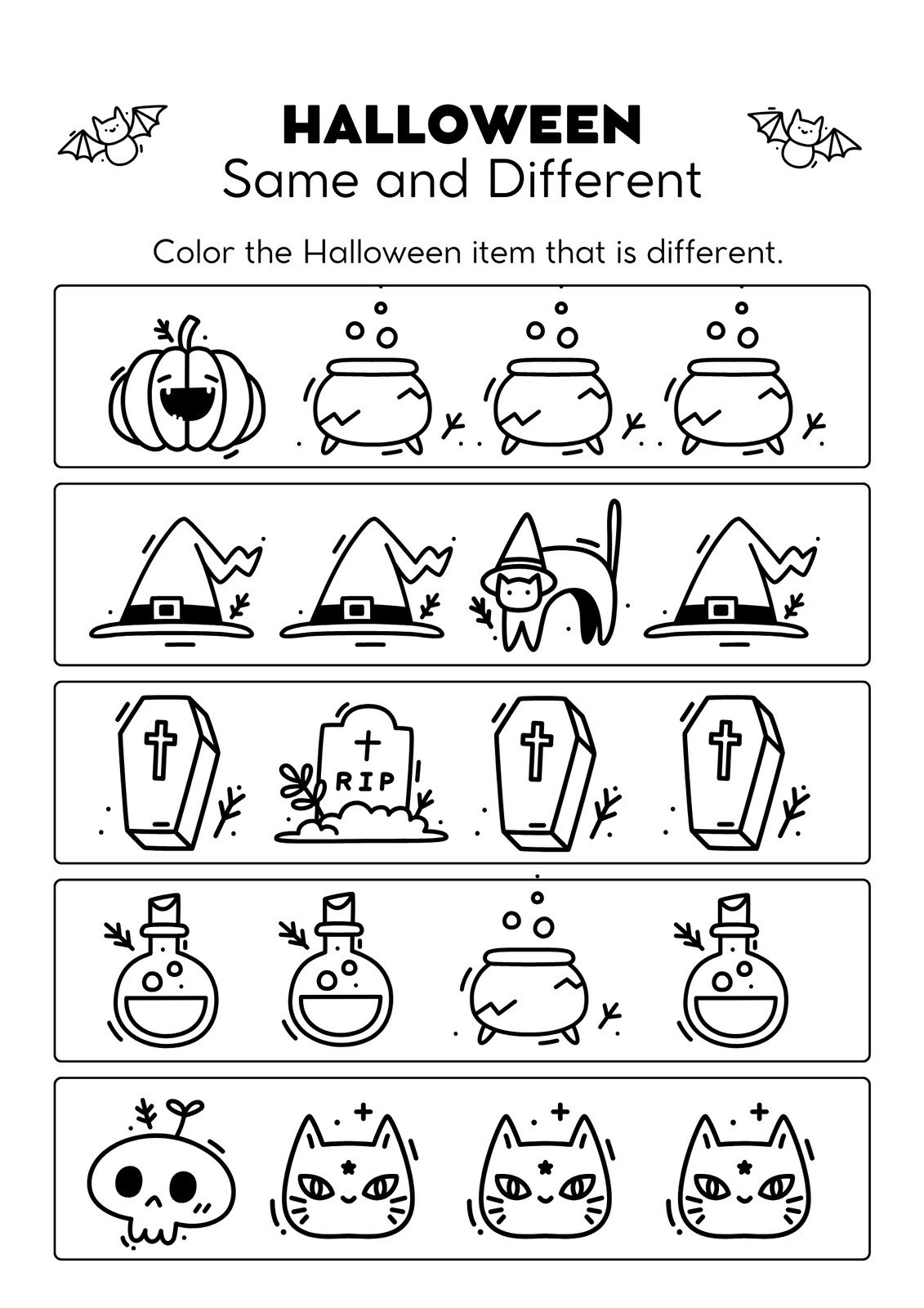 Free Printable Halloween Worksheet Templates To Edit Canva Free Printable Halloween Worksheet Templates To Edit Canva