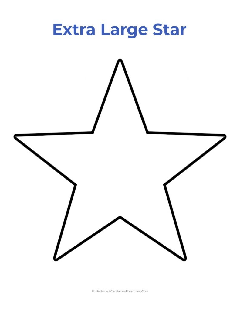 printable stars template