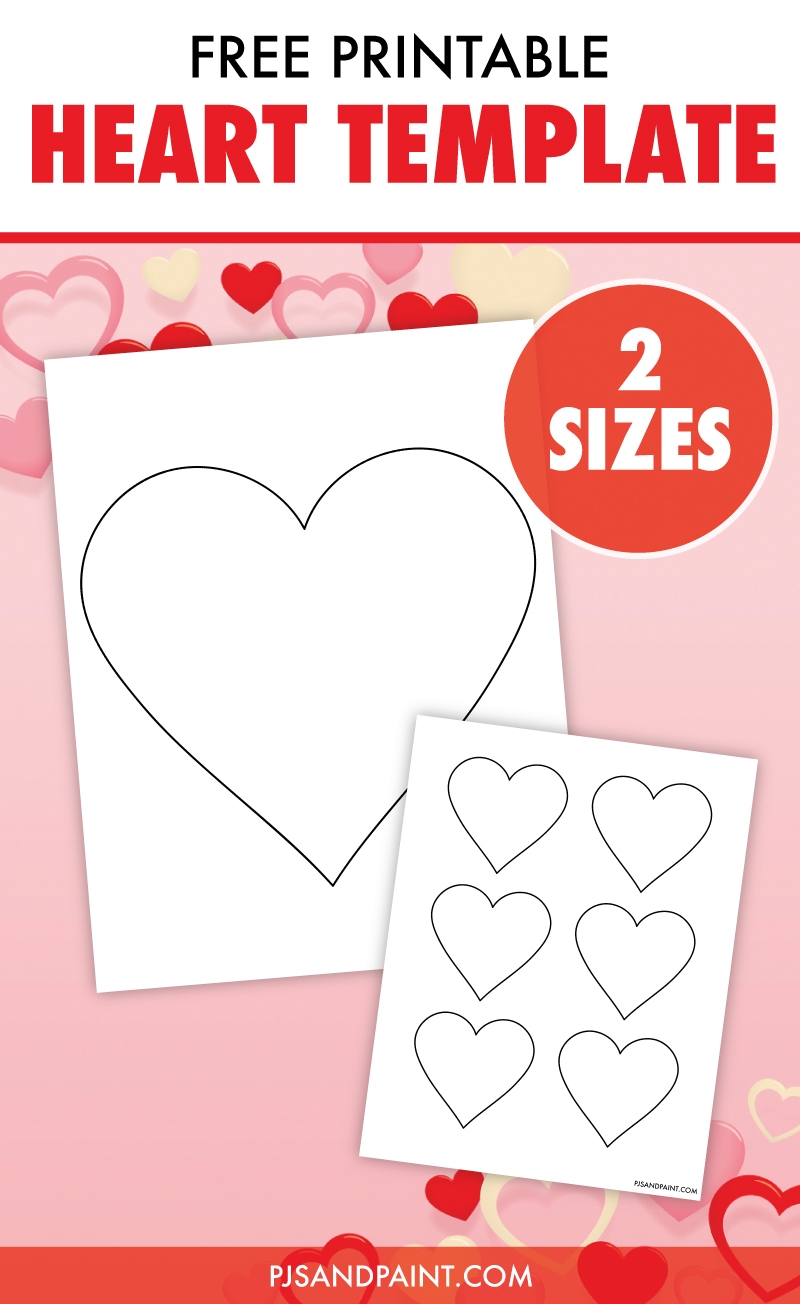 free printable outline heart template free printable outline heart template