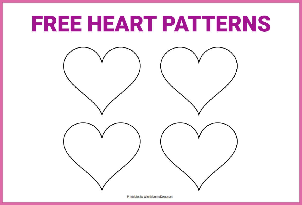 heart printable template