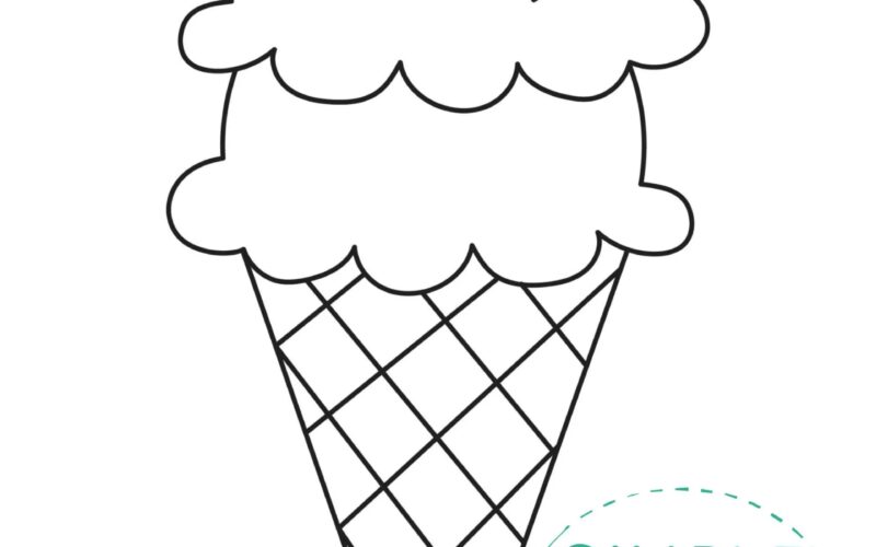 Free Printable Ice Cream Template Simple Mom Project