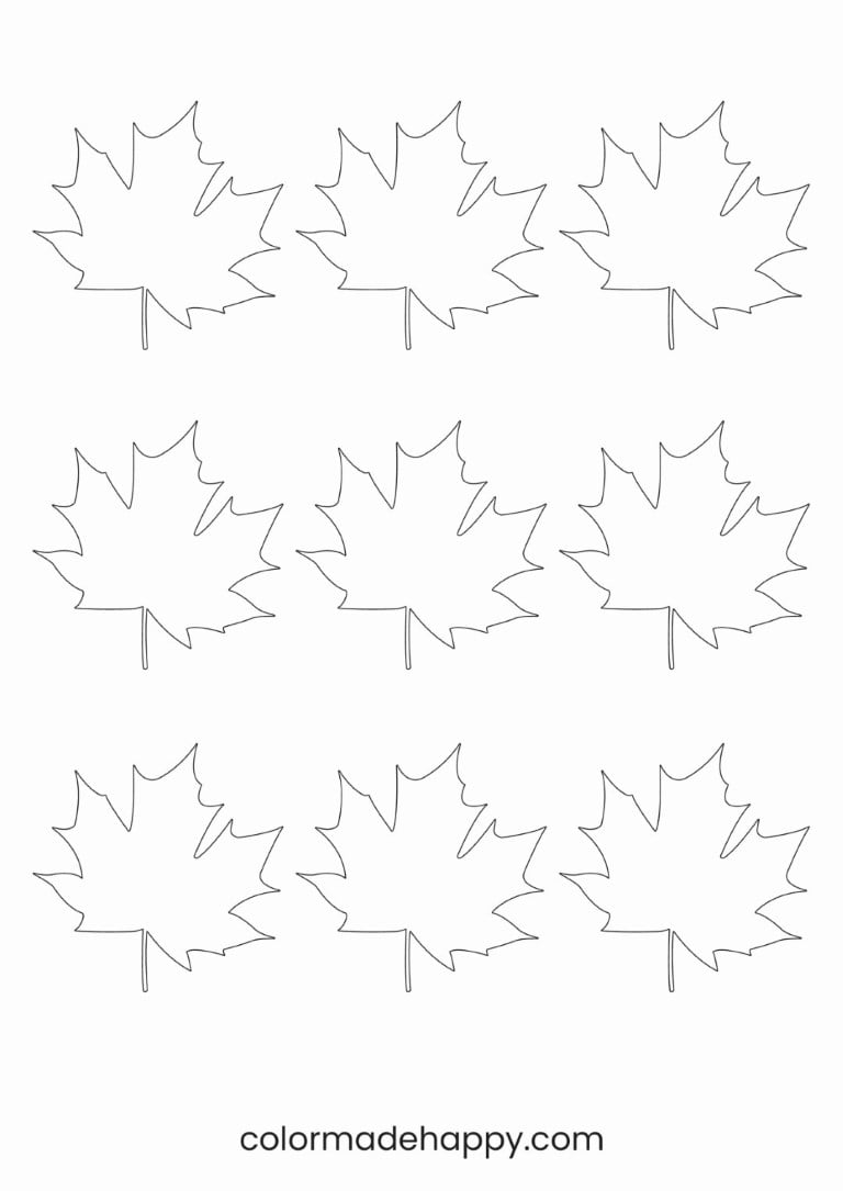 leaf template printable pdf