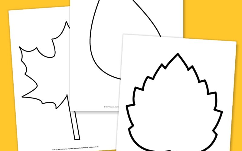 Free Printable Leaf Template Bundle For Fall