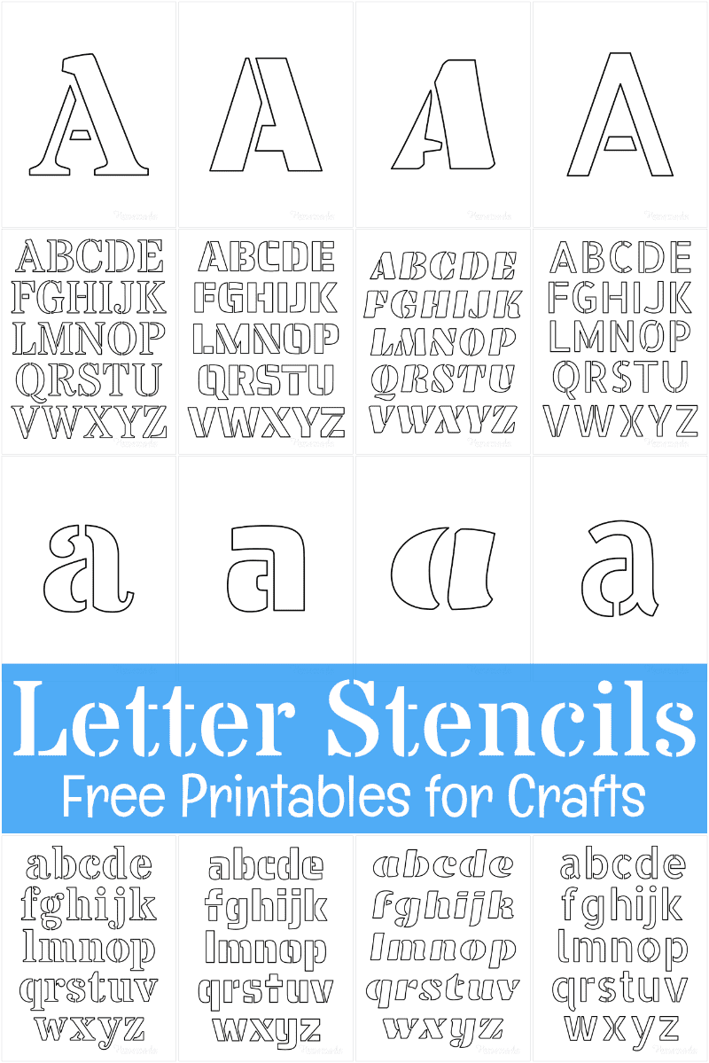 free printable letter stencils templates