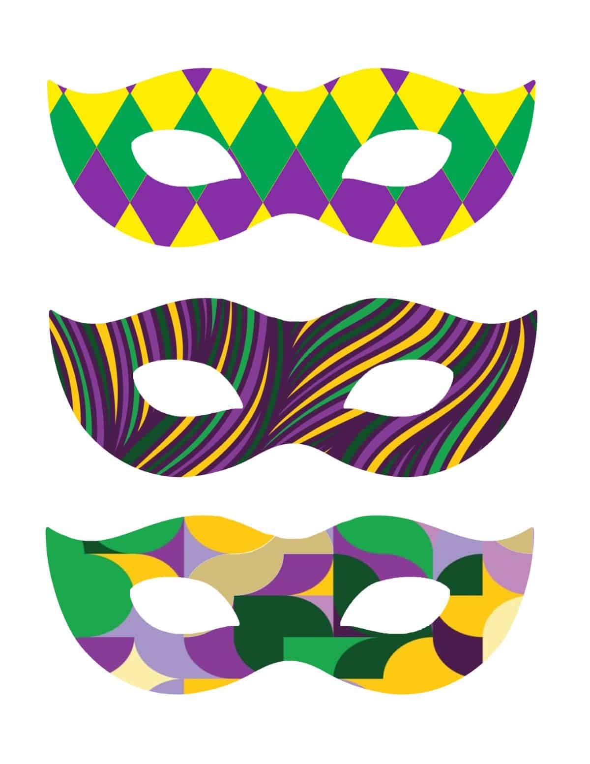 Free Printable Mardi Gras Masks For The Love Of Food