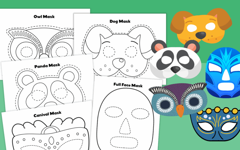 Free Printable Mask Templates For Characters Animals And More