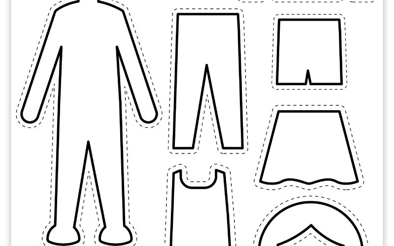 Free Printable Paper Doll Coloring Page Pjs And Paint